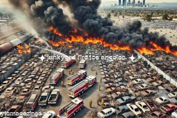 Junkyard Fire in Los Angeles