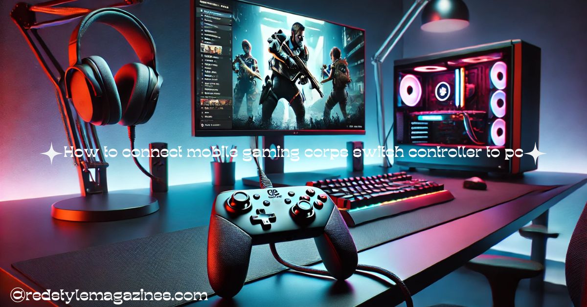 How to connect mobile gaming corps switch controller to pc